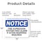 Signmission Fire Suppression System First Alarm If Active OSHA Notice Sign, Aluminum, 14in W x 10in L, 2PK OS-2PACK-NS-A-1014-L-12701 - alternate 8